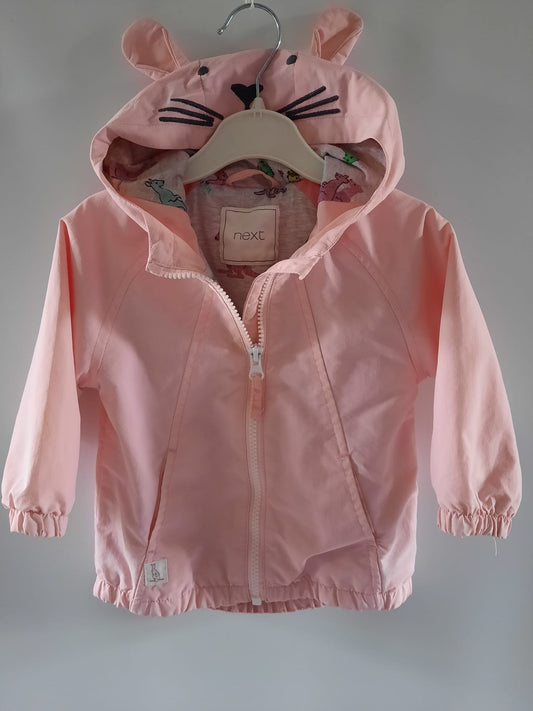 Pink rabbit raincoat, next little drums preloved