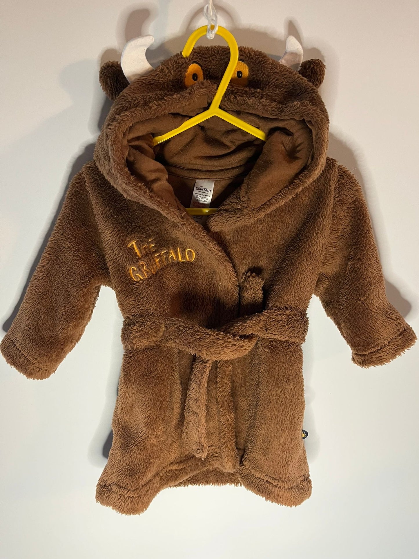 TU gruffalo dressing gown, size 0-3 months preloved little drums