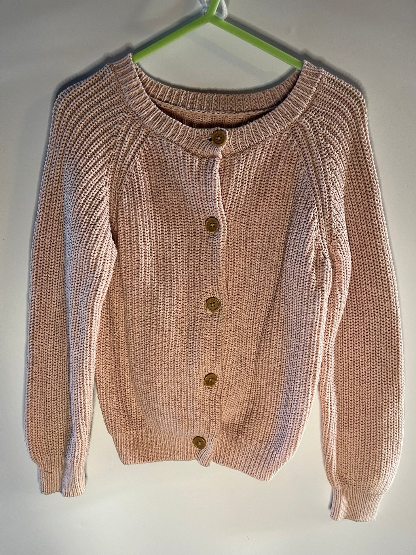 Pink nutmeg cardigan preloved little drums
