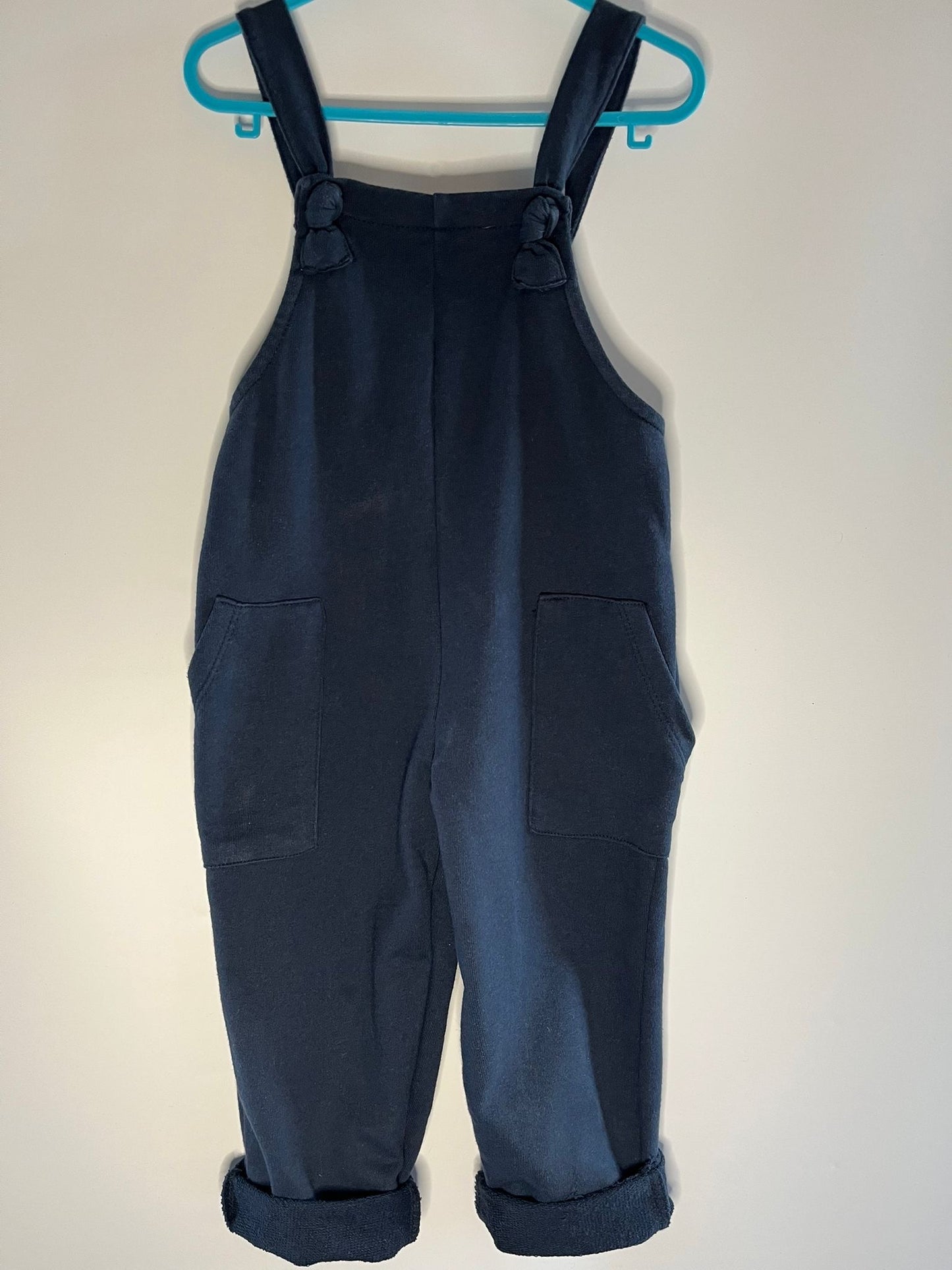 Navy dungarees preloved children’s clothing little drums