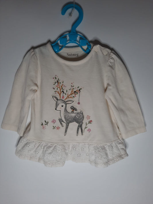 Nutmeg - L/S Top (3-6)