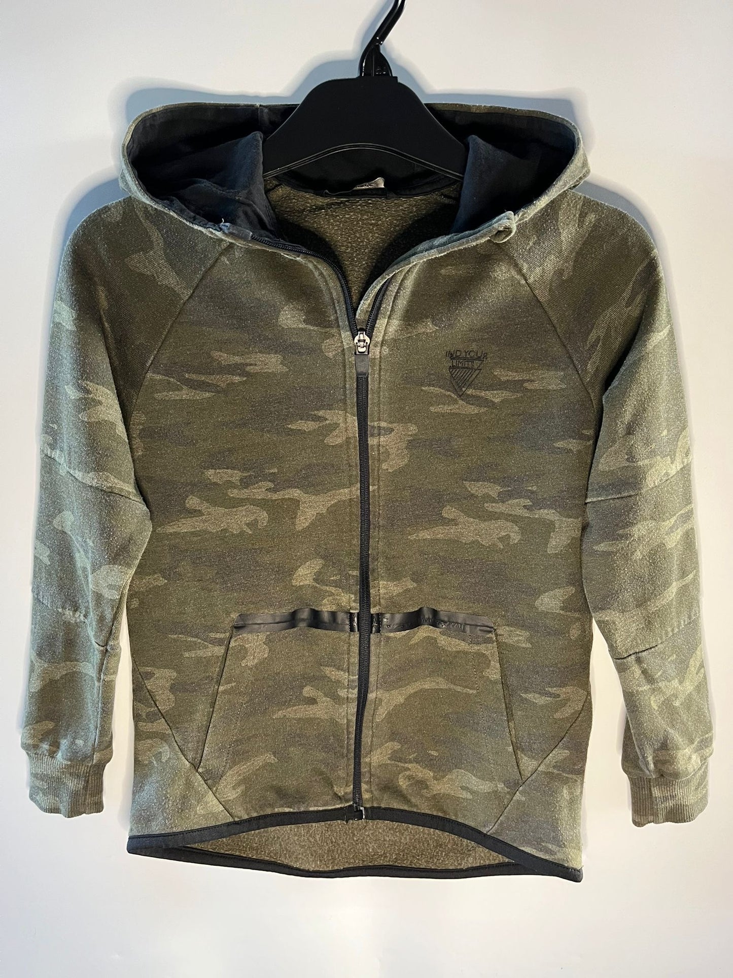 Green camo hoodie George preloved children clothing little drums