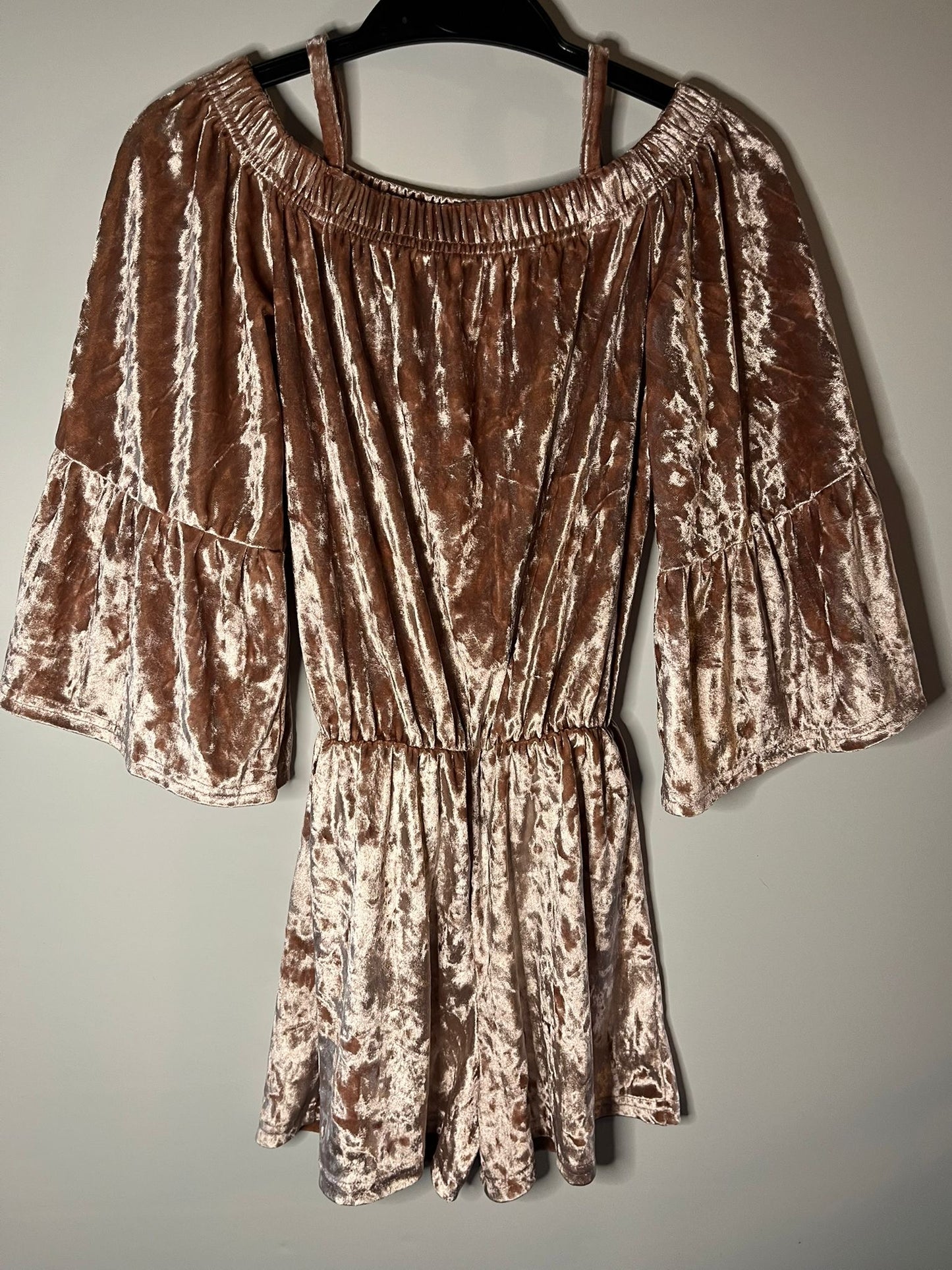 Pink playsuit, boohoo preloved children clothing little drums