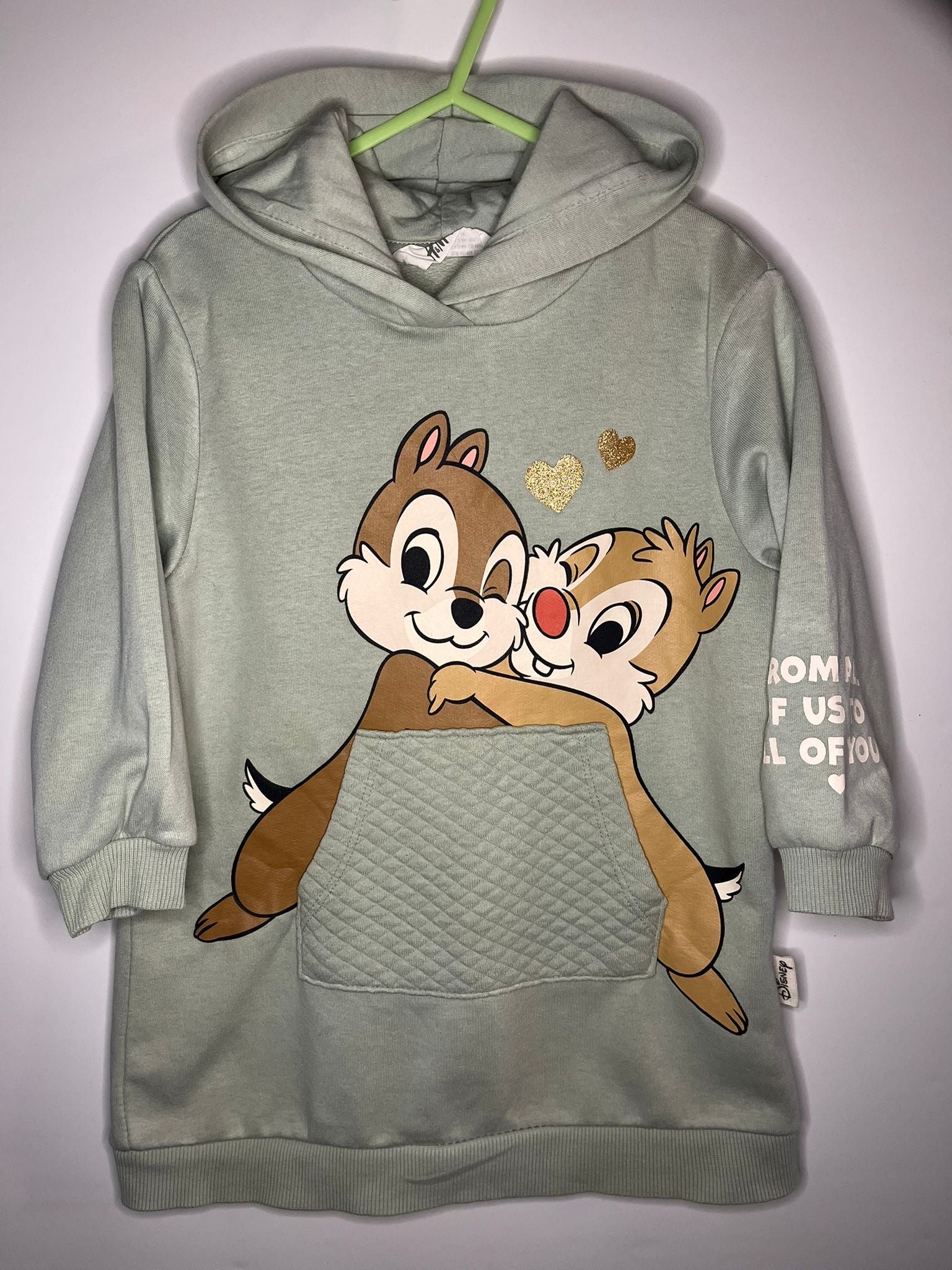 H&M chipmunks hoodie, preloved little drums children clothing 
