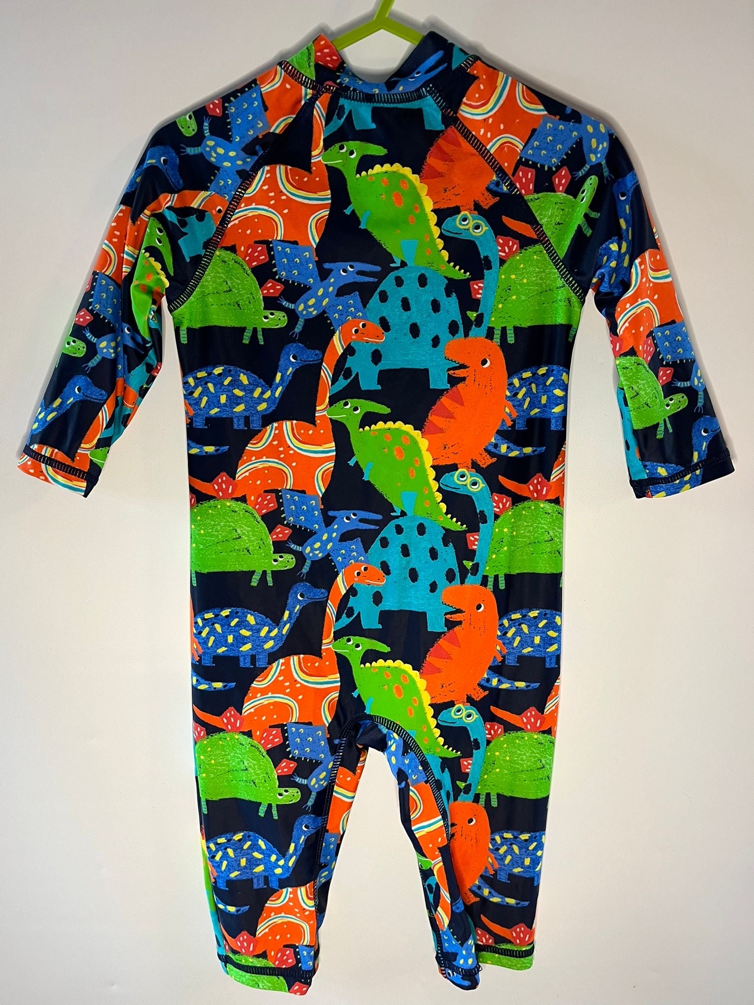 Nutmeg dinosaur swimsuit preloved little drums 