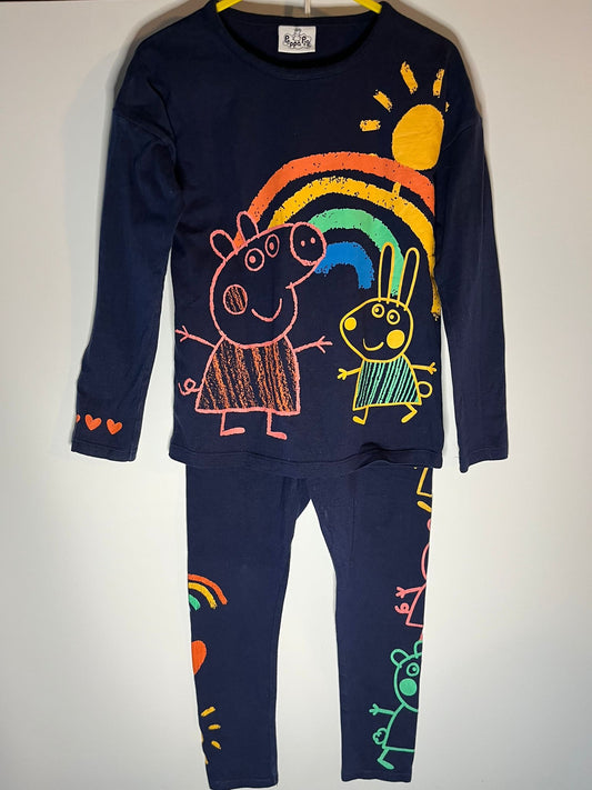 George Peppa pig pj set, preloved little drums