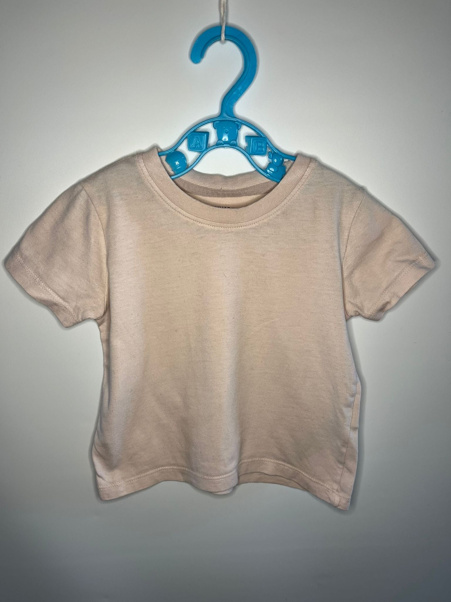 Pale pink Primark tshirt little drums preloved 