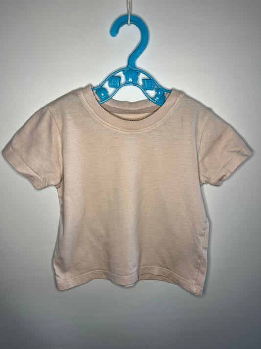 Pale pink Primark tshirt little drums preloved 