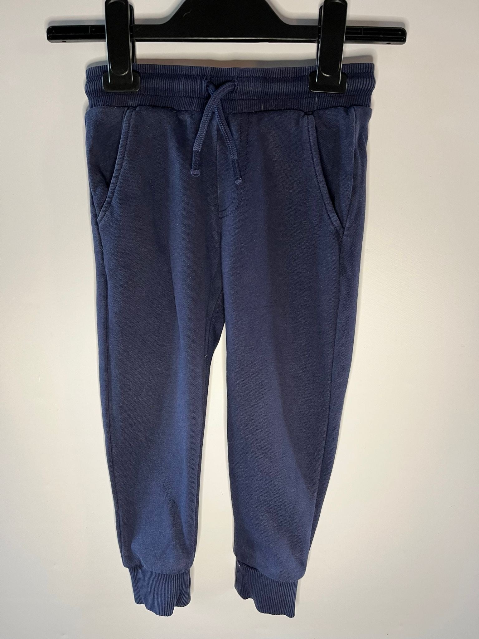 Blue navy joggers F&F size 2-3 years preloved little drums 