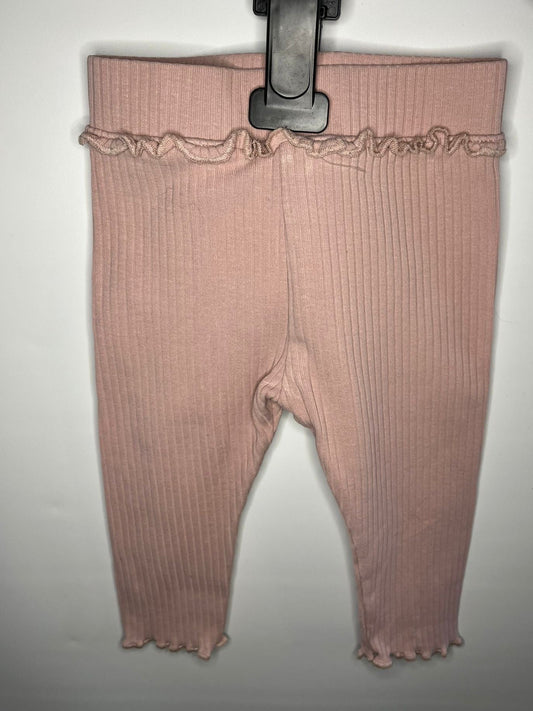 M&S pink baby leggings size 3-6 months - preloved little drums children clothing 