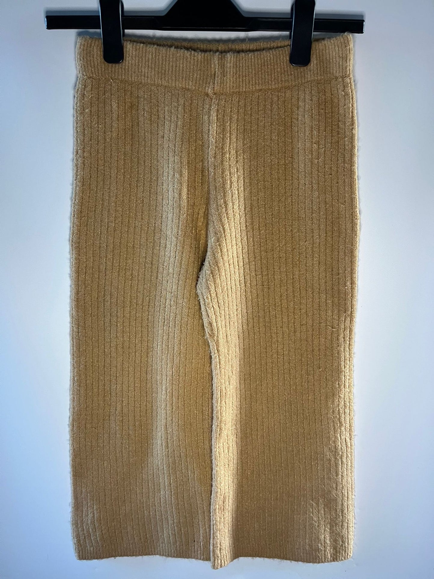 Mustard knitted leggings from Tu - preloved children clothing little drums size 10 years old 