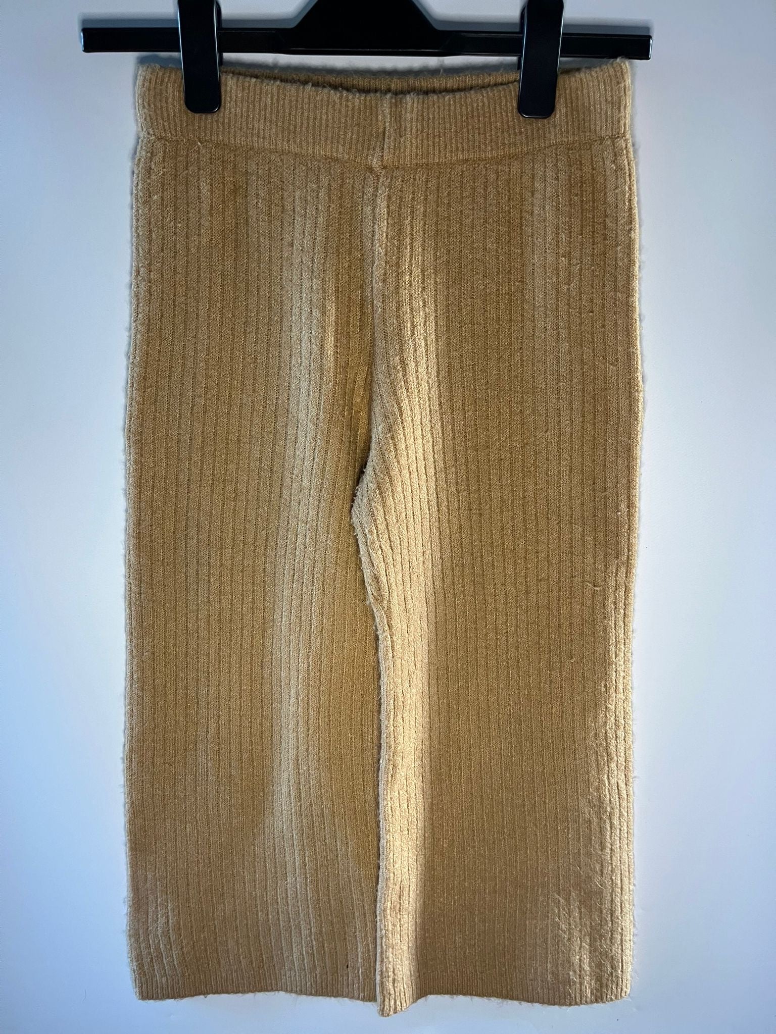 Mustard knitted leggings from Tu - preloved children clothing little drums size 10 years old 