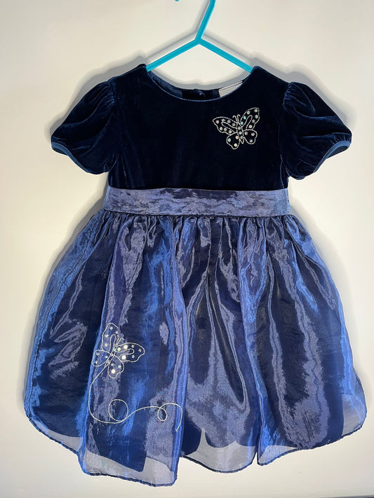 Ladybird navy dress preloved little drums vintage 