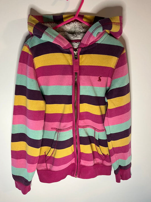 Colorful stripped hoodie by joules, preloved little drums 