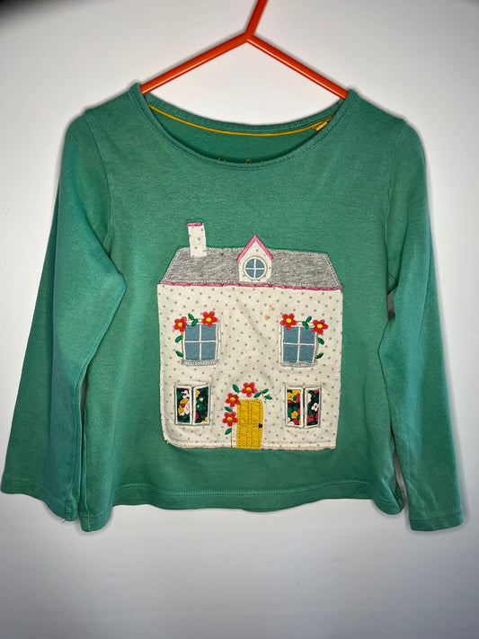 Mini boden long sleeve top size 3/4 years preloved little drums 