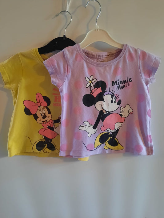 Primark - 2x tops (9-12M)