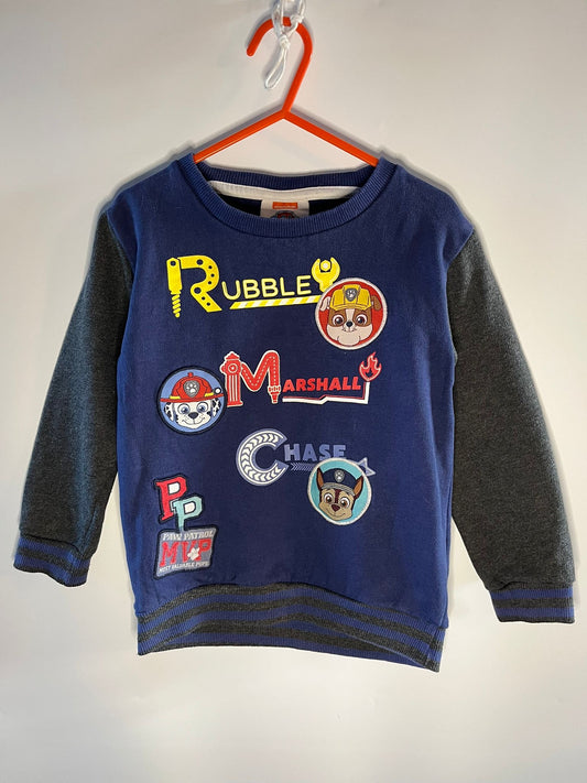 Blue paw patrol jumper preloved little drums 