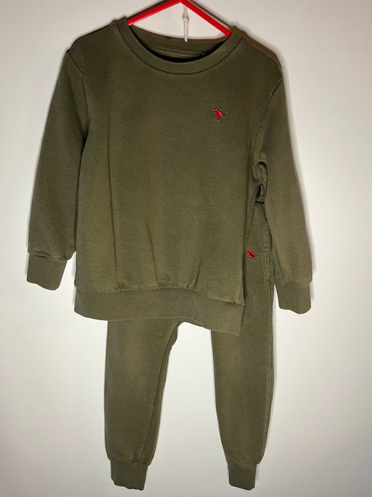 Green next tracksuit preloved little drums 
