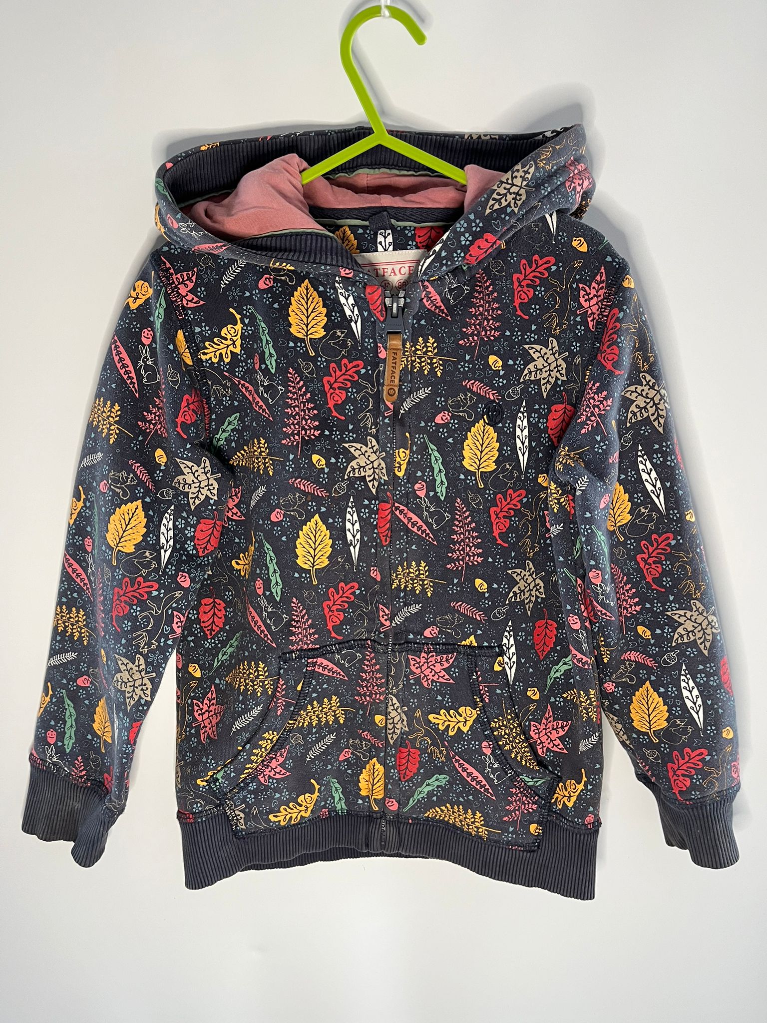 Colorful patterned hoodie fatface. Preloved - Little Drums.