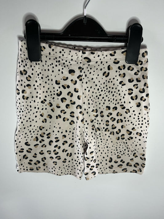 Preloved F&F cream leopard shorts size 2 to 3 years. Little Drums