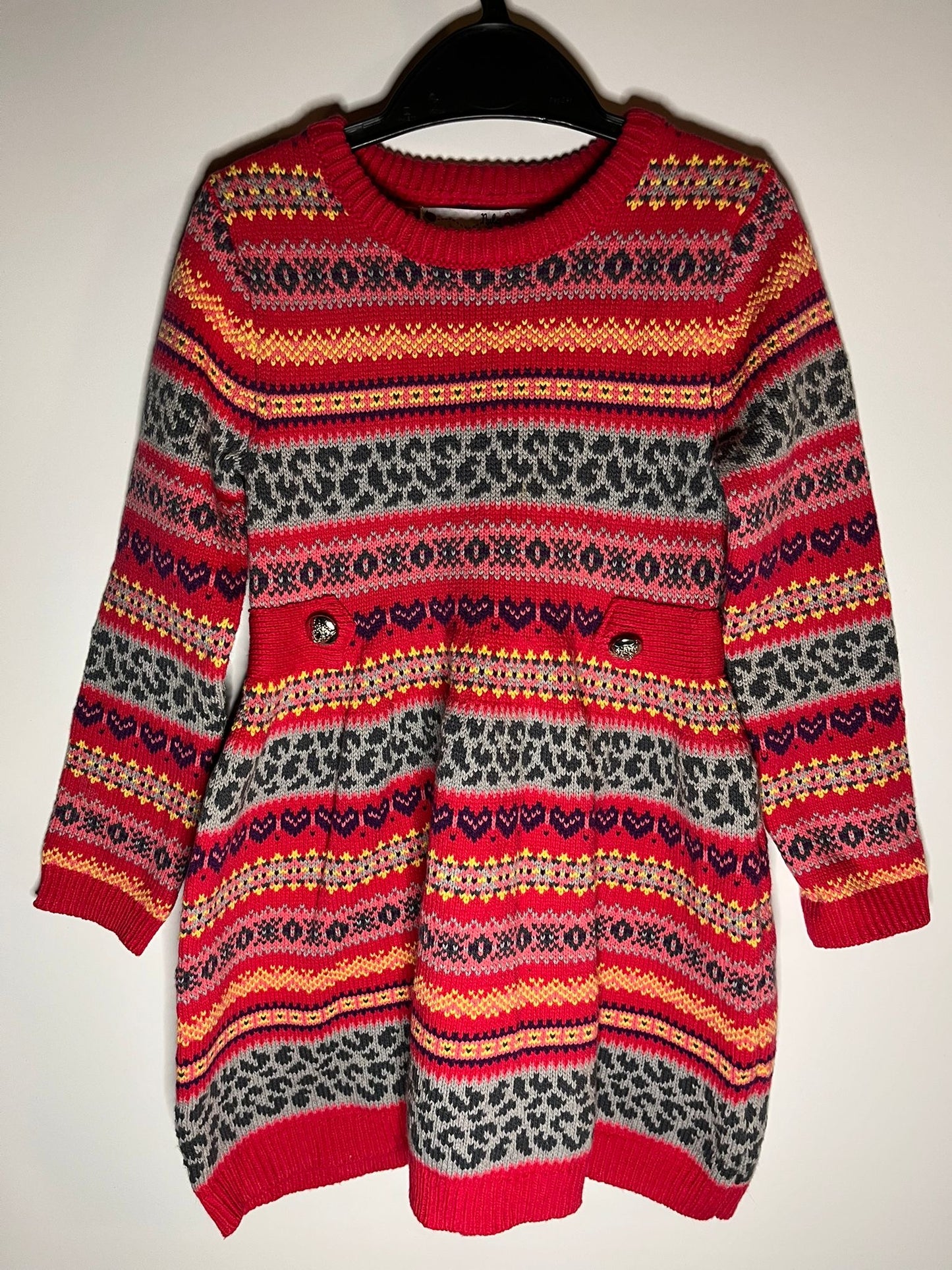 Preloved Nulabug pattern dress. Size 2 to 3 years. Little Drums
