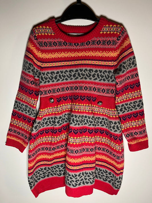Preloved Nulabug pattern dress. Size 2 to 3 years. Little Drums