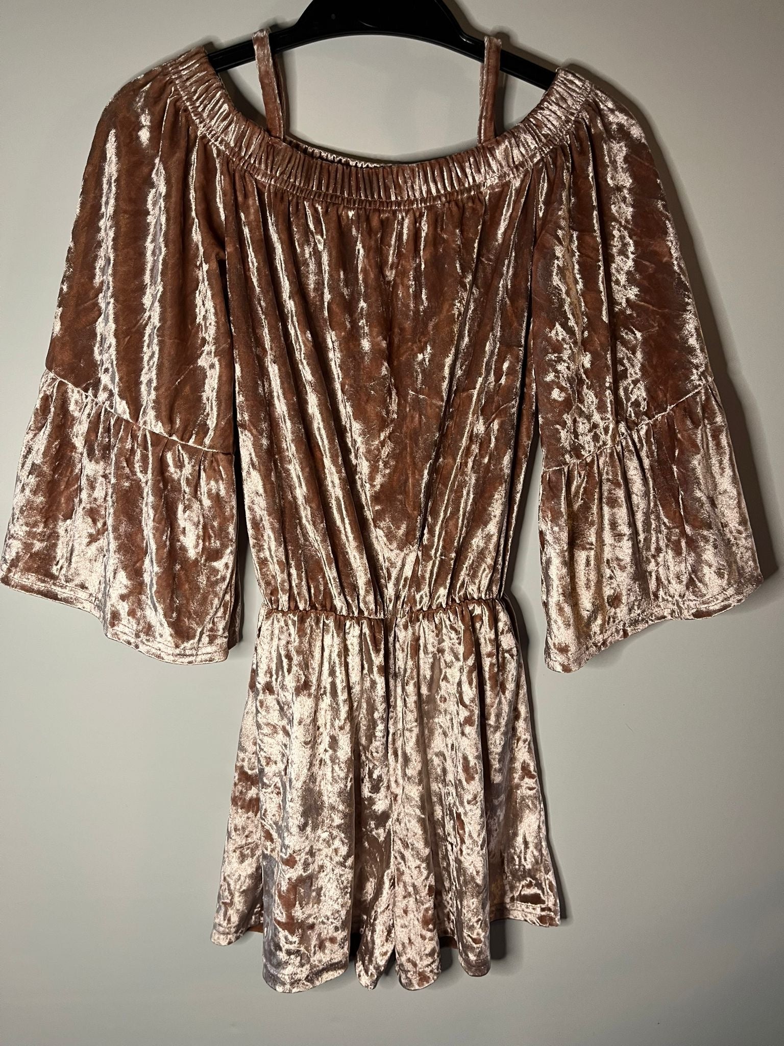 Pink playsuit, boohoo preloved children clothing little drums