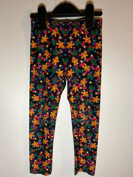 gingerbread-man-leggings-4-5-lucy-locket-love or human readable: Gingerbread man leggings, size 4-5 years (Lucy Locket Love)