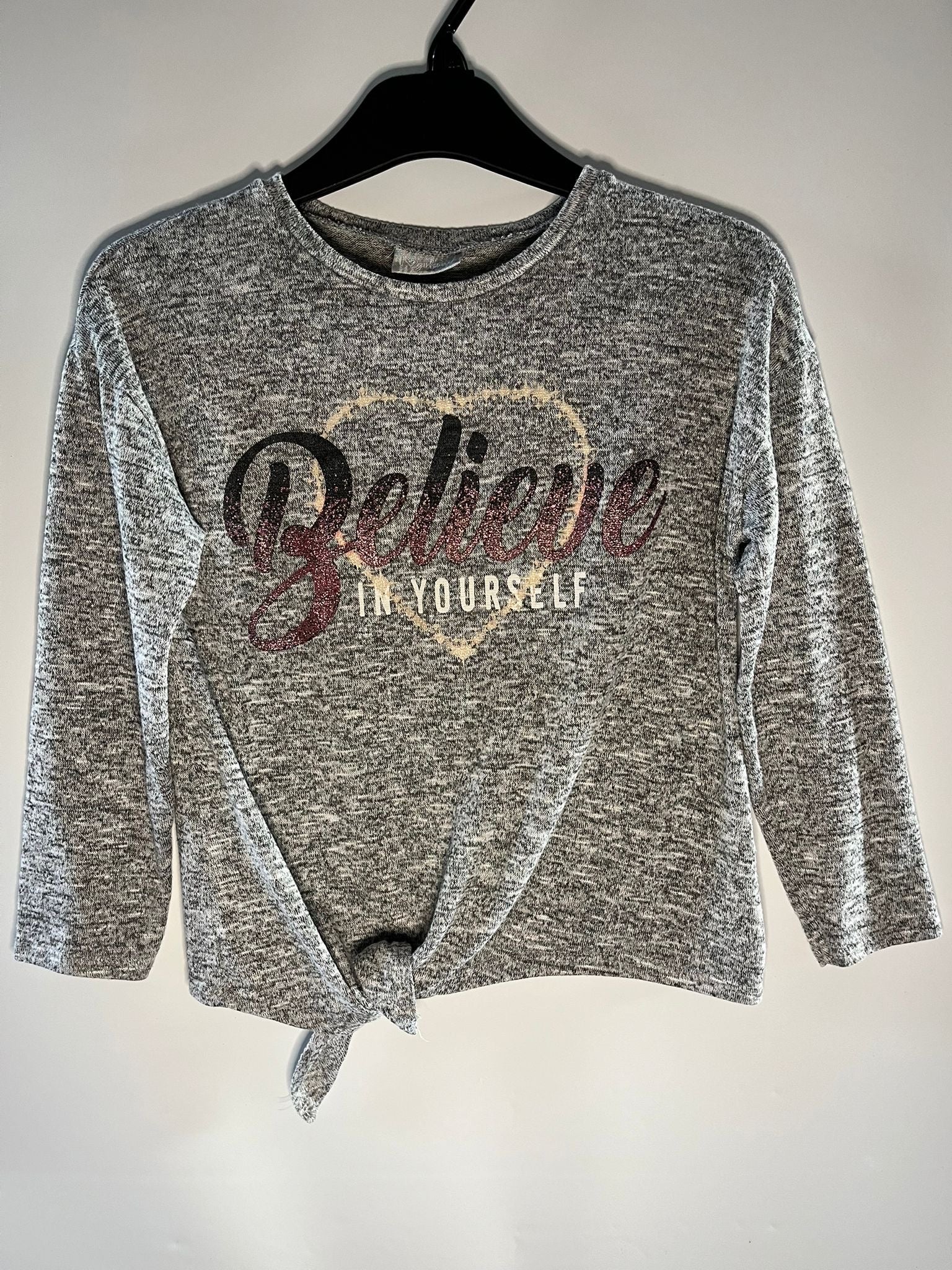 Long sleeve grey top from Matalan size 9 years 
