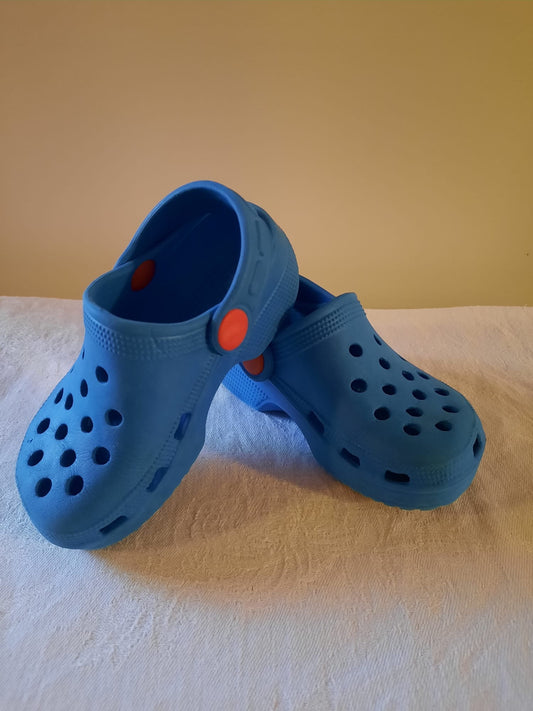 Blue croc shoes - (5) - Little Drums
