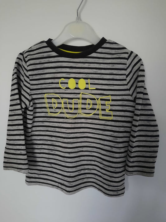 F&F long - sleeve top (12 - 18M) - Little Drums